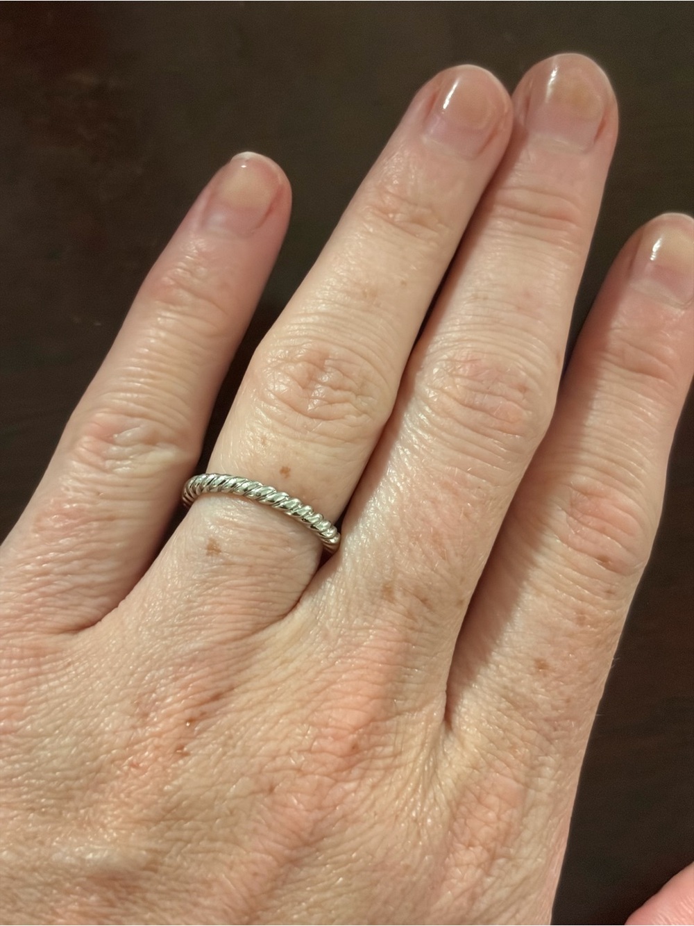 David Yurman Platinum Wedding Band